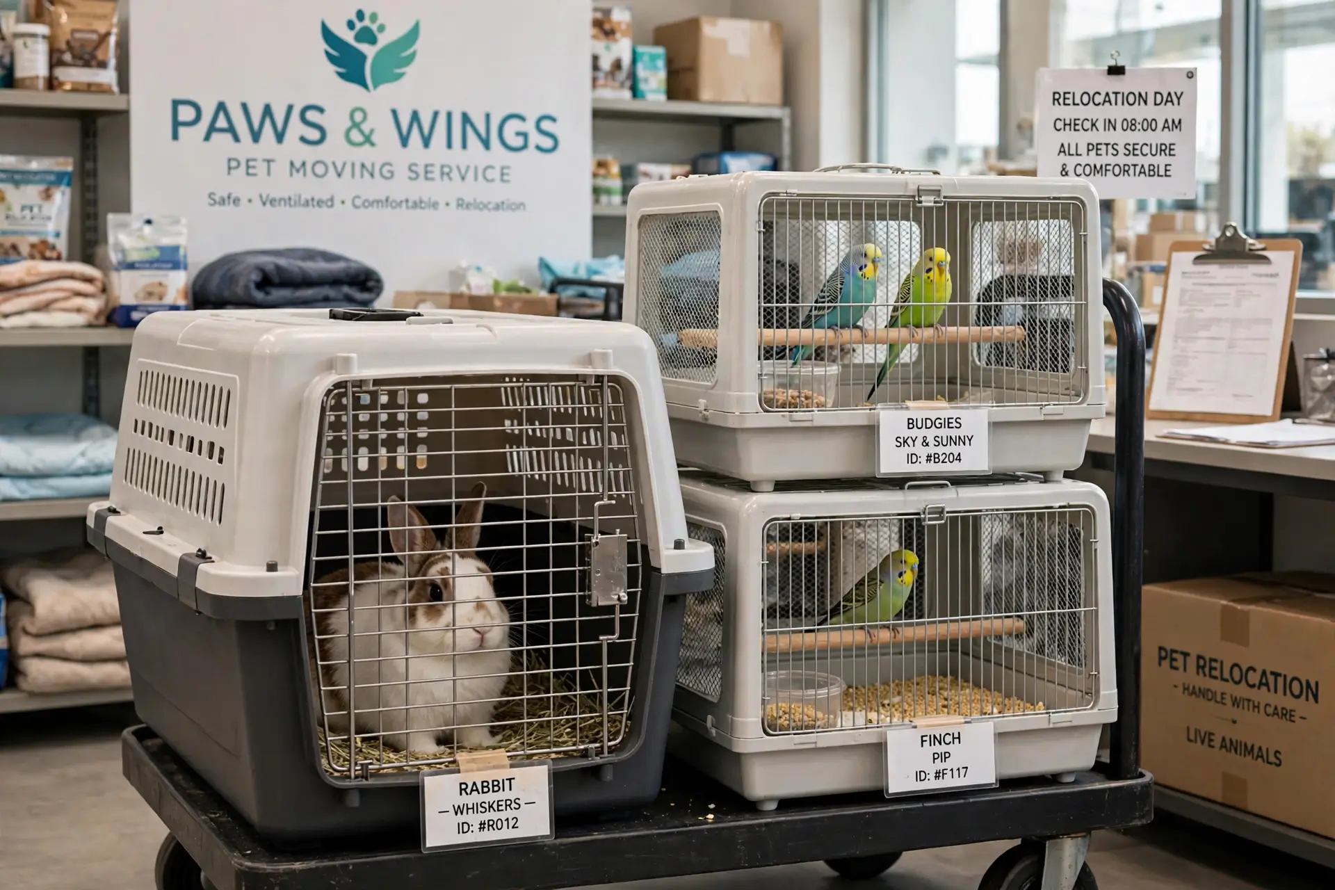 Small Pet Bird Rabbit Transport